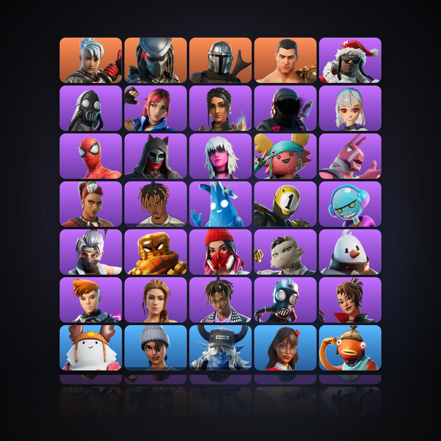 Fortnite | 47 Skins | 450 V-Bucks | Level 988 | 89 Wins — HabibiAccounts
