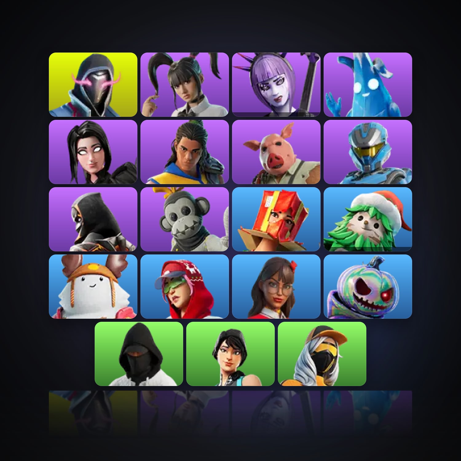 Fortnite | 19 Skins | 200 V-Bucks | Level 1244 | 103 Wins — HabibiAccounts