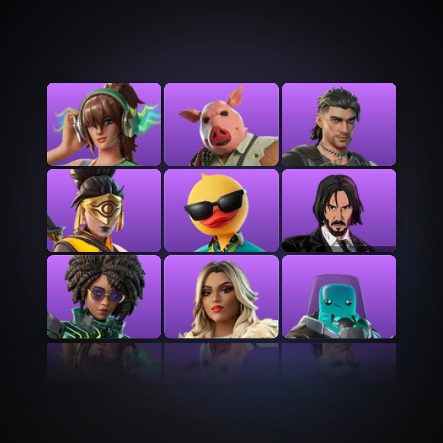 Fortnite | 9 Skins | 100 V-Bucks | Level 613 | 40 Wins — HabibiAccounts