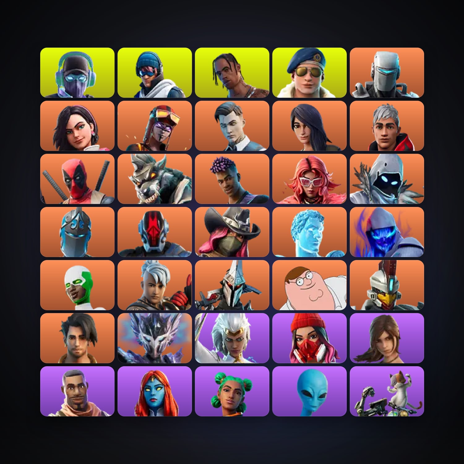 Fortnite | 129 Skins | 450 V-Bucks | Level 3425 | 516 Wins — HabibiAccounts