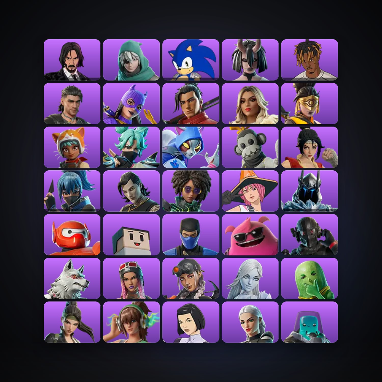 Fortnite | 45 Skins | 400 V-Bucks | Level 651 | 34 Wins — HabibiAccounts