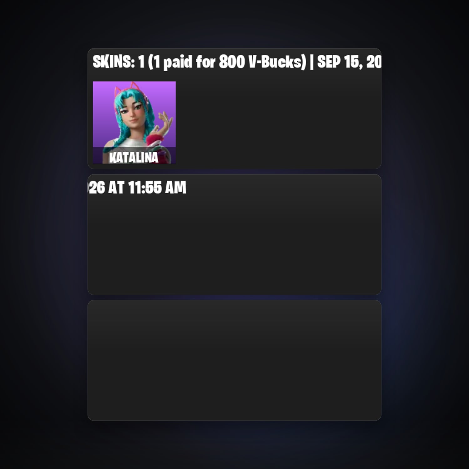 Fortnite locker — 1 skins — lvl 8 — HabibiAccounts