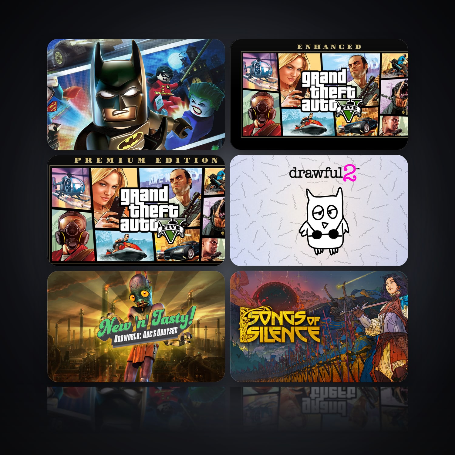 LEGO Batman 2 DC Super Heroes & Grand Theft Auto V Enhanced | 204 Games — HabibiAccounts