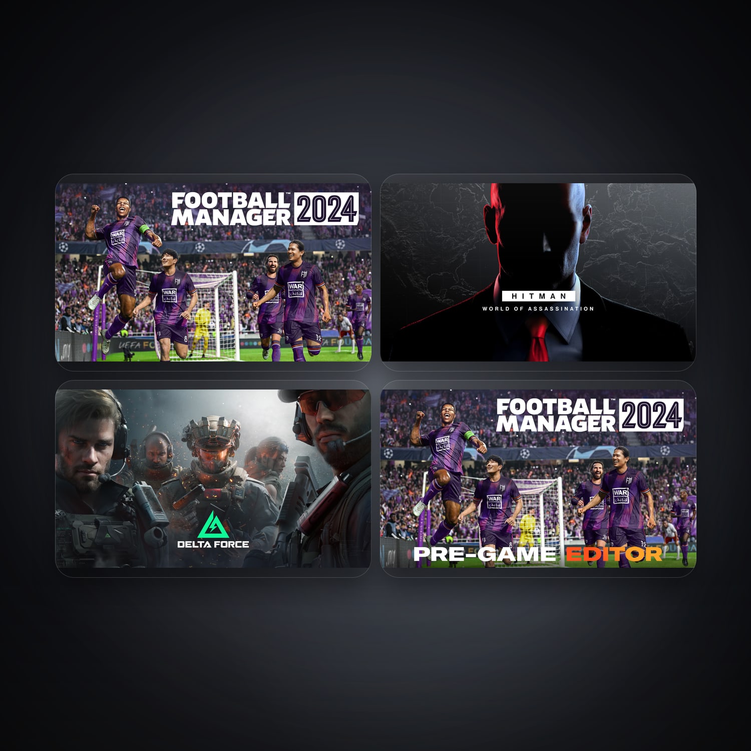 Football Manager 2024 & HITMAN 3 | 5 Games — HabibiAccounts