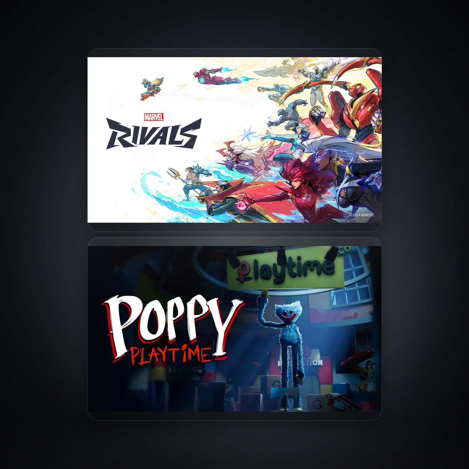 Marvel Rivals & Poppy Playtime | 2 Games — HabibiAccounts