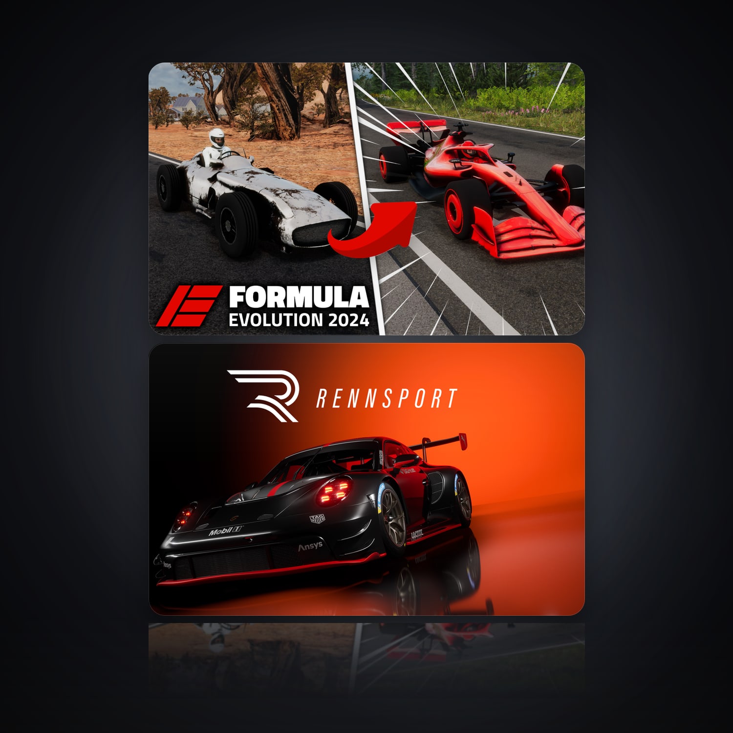 Formula Evolution 2024 & RENNSPORT | 2 Games — HabibiAccounts
