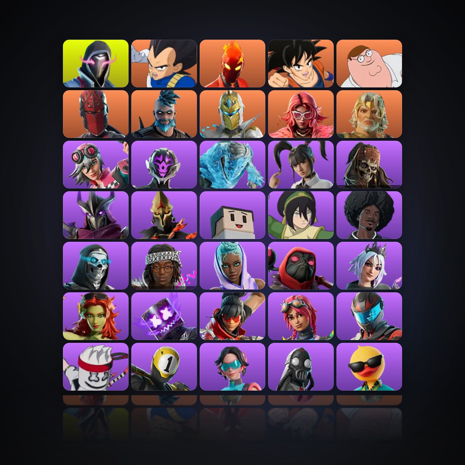 Fortnite | 184 Skins | 3.1K V-Bucks | Level 3000 | 352 Wins — HabibiAccounts