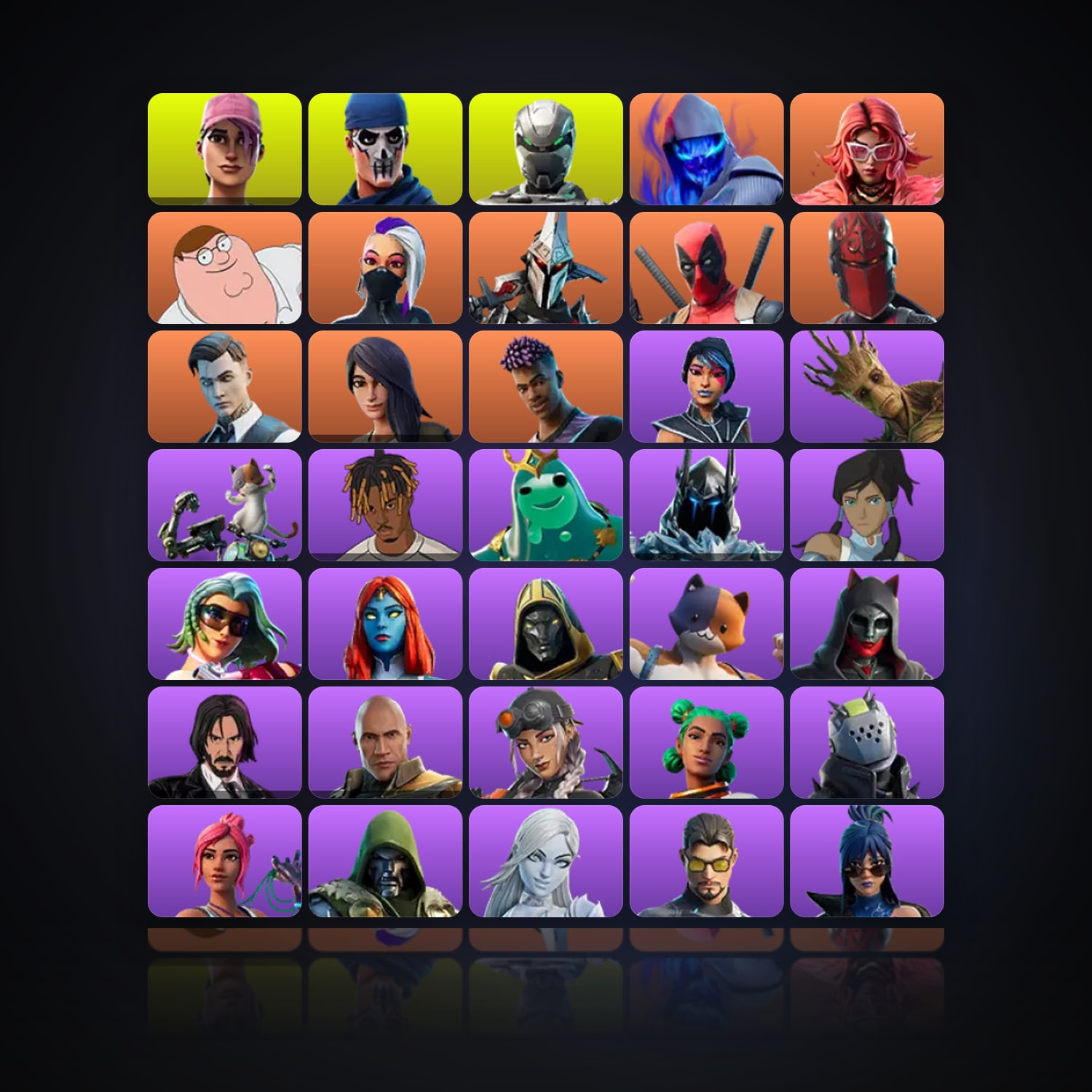 Fortnite | 87 Skins | 100 V-Bucks | Level 2319 | 235 Wins — HabibiAccounts