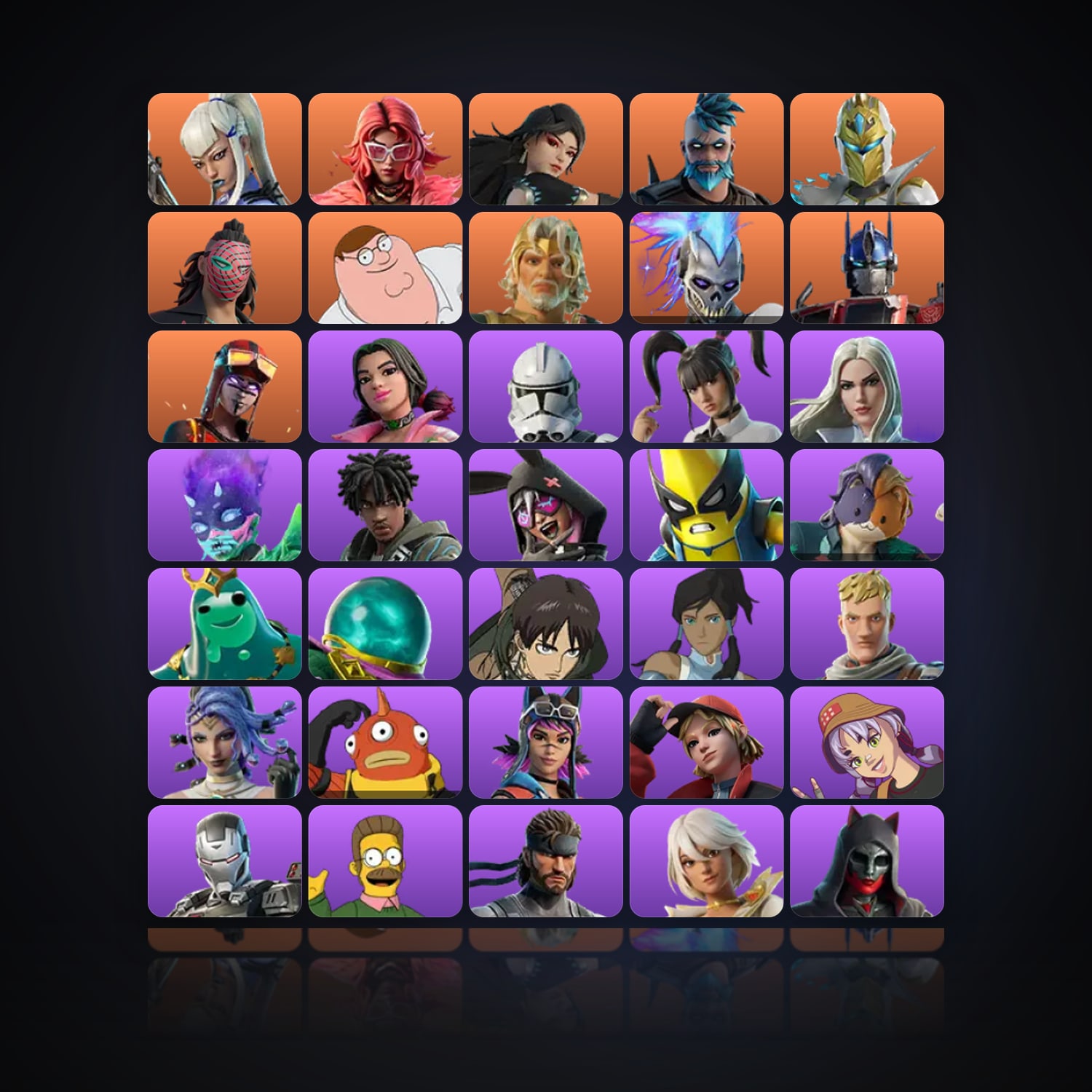Fortnite | 69 Skins | 250 V-Bucks | Level 1114 | 103 Wins — HabibiAccounts