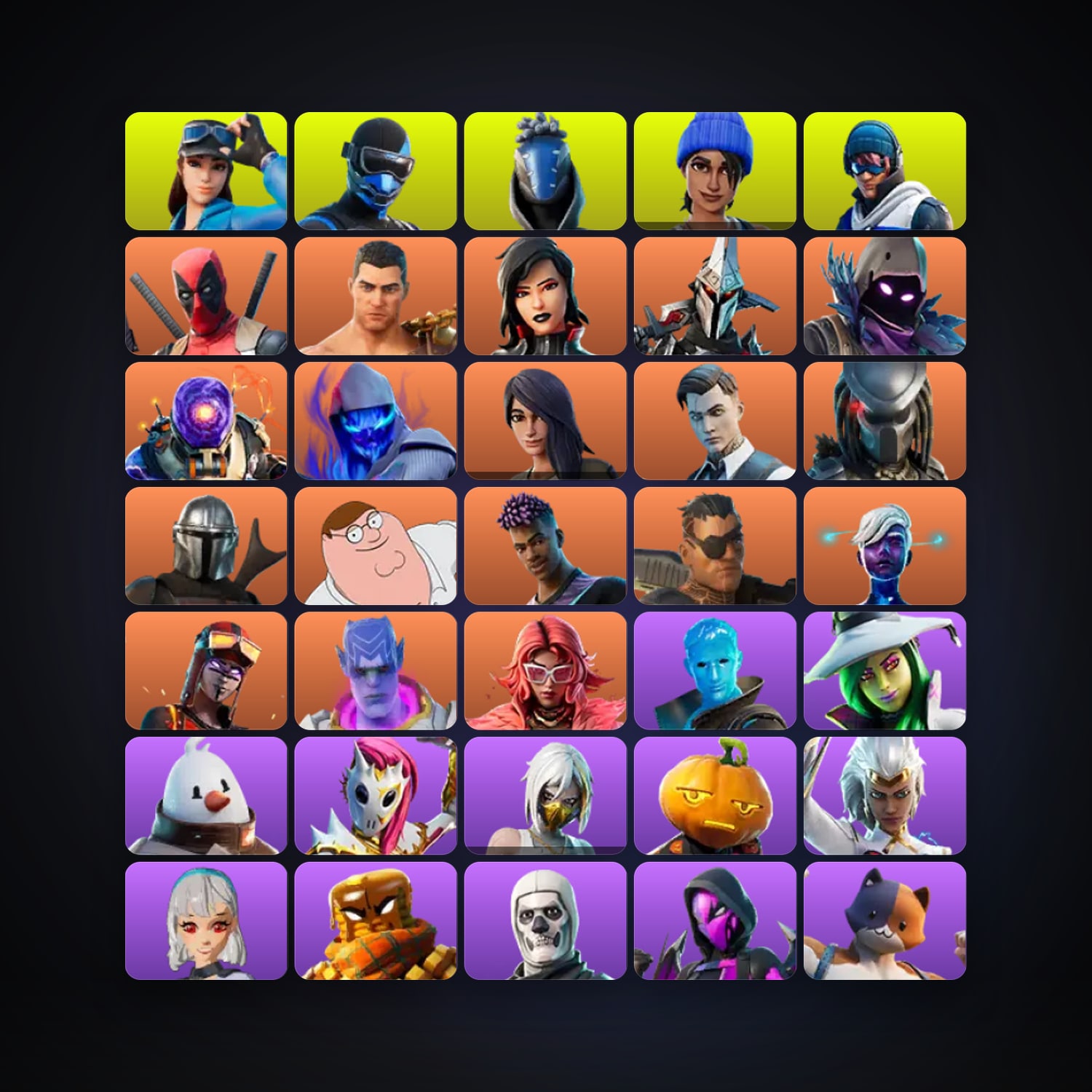 Fortnite | 188 Skins | 900 V-Bucks | Level 3395 | 366 Wins — HabibiAccounts