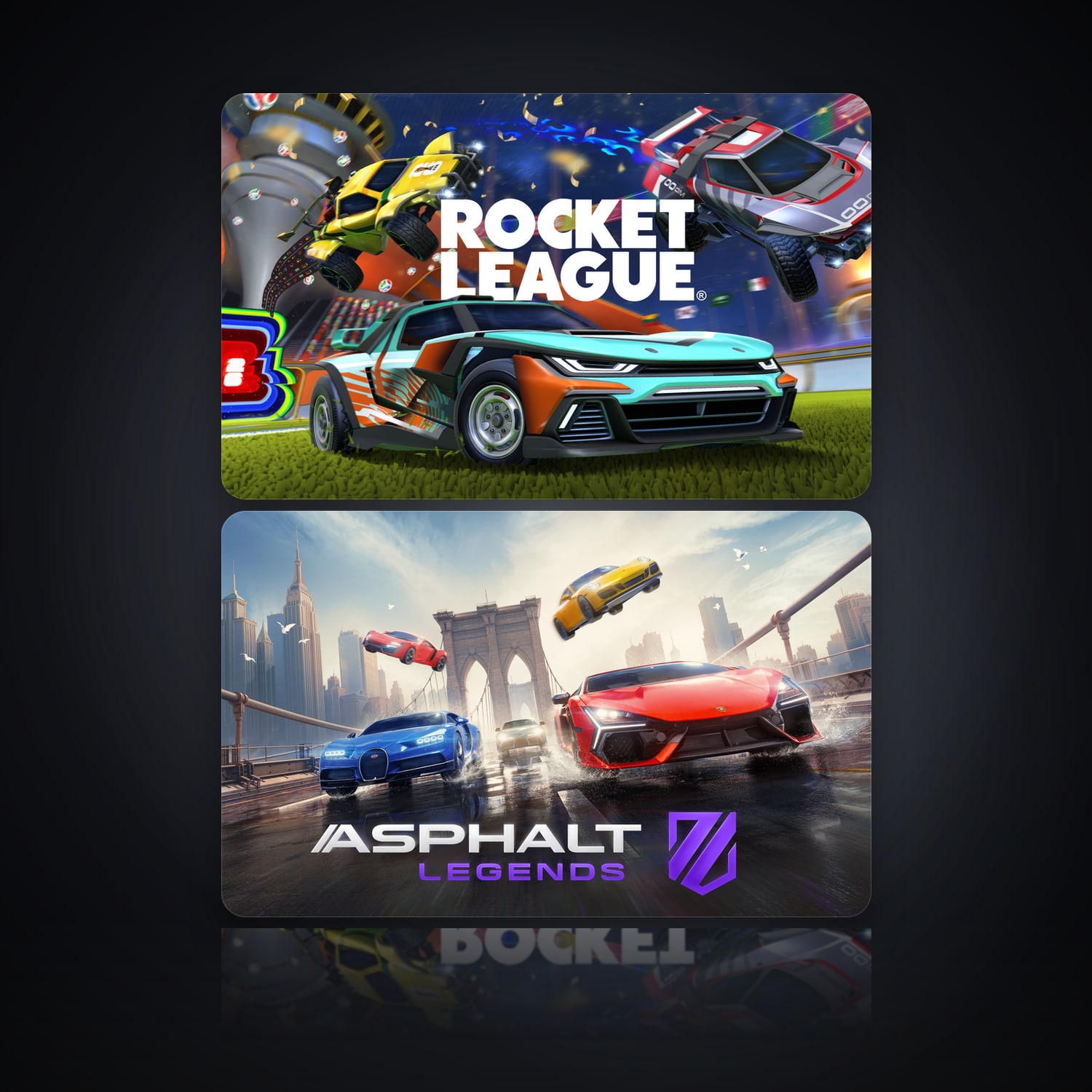 Rocket League & Asphalt Legends Unite | 2 Games — HabibiAccounts