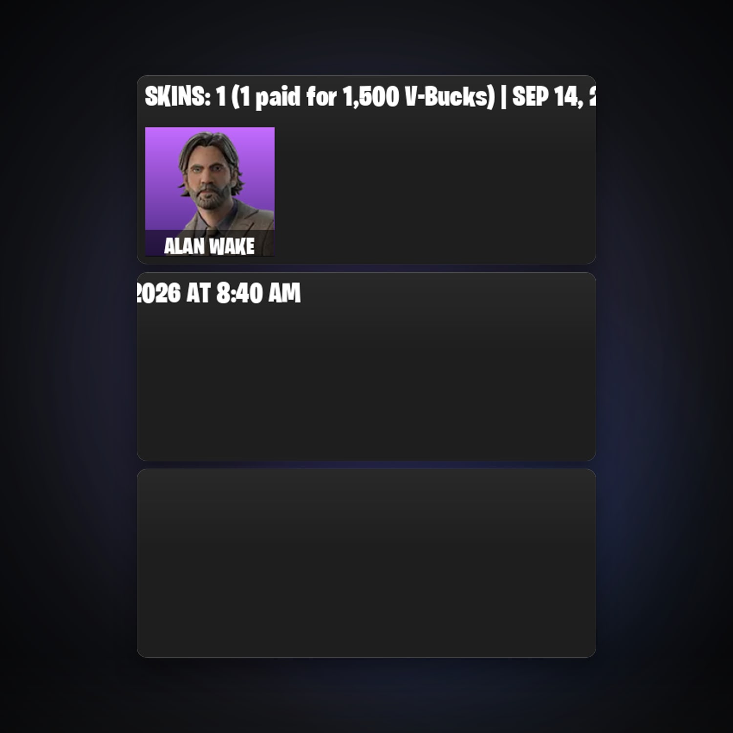 Fortnite locker — 1 skins — 200 V-Bucks — lvl 63 — HabibiAccounts