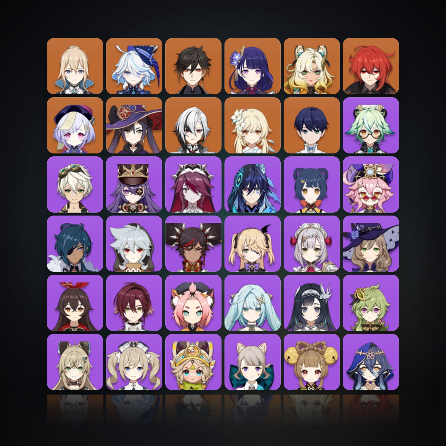 Genshin Impact | AR 55 | 45 Chars | 9× 5★ — HabibiAccounts