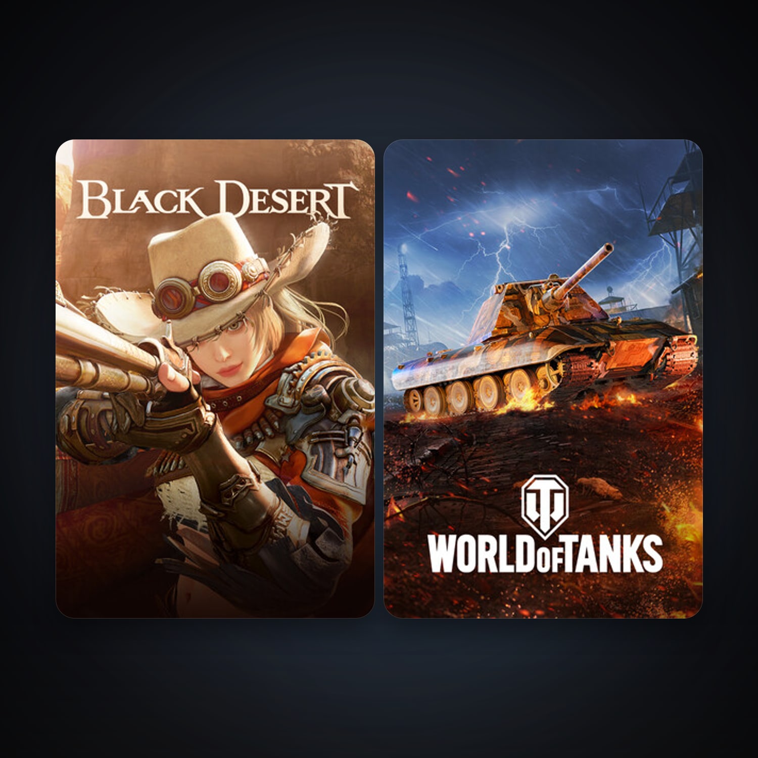 Black Desert Online + World of Tanks, 2 games, clean — HabibiAccounts