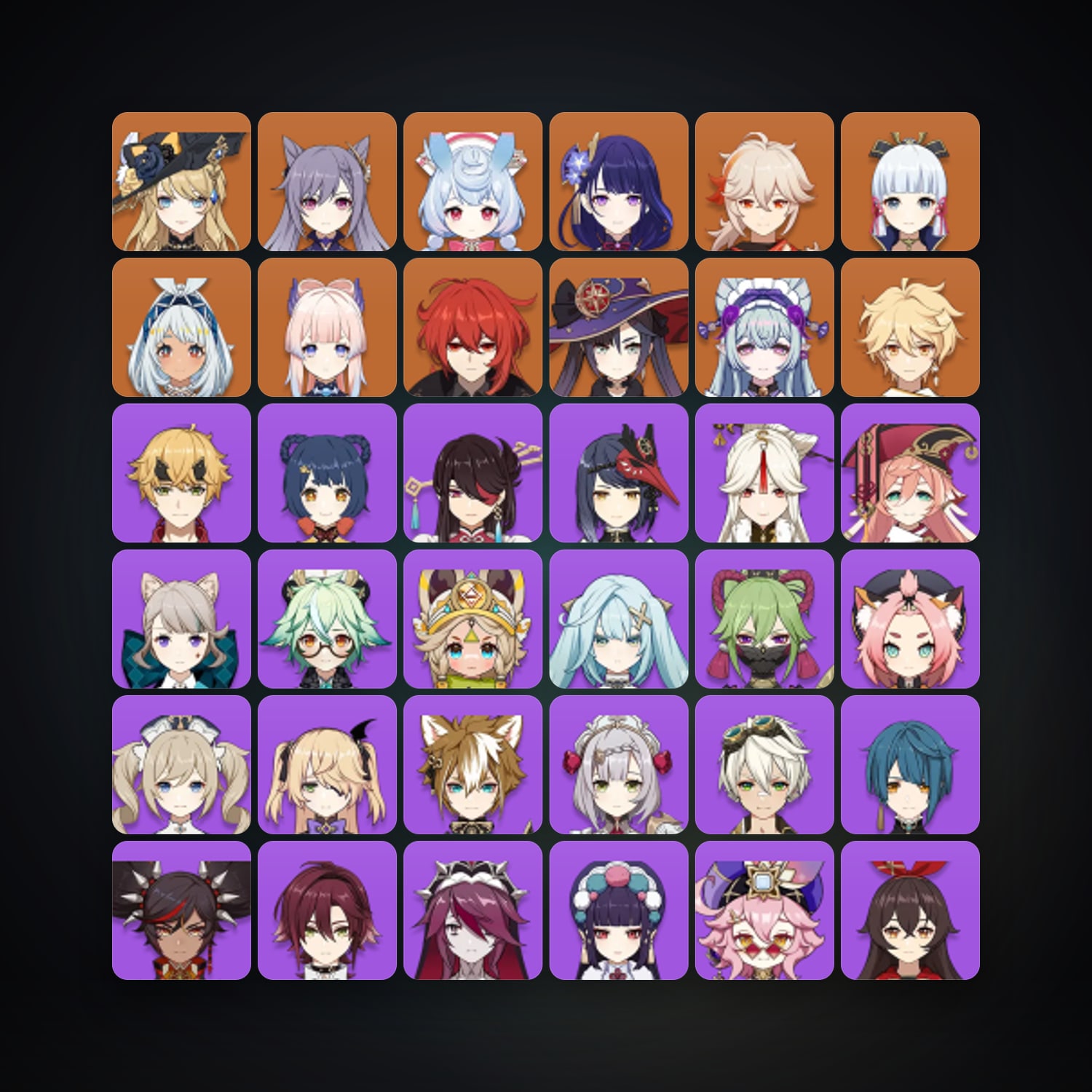 جينشن إمباكت | AR 55 | 51 شخصية | 11× 5★ — HabibiAccounts