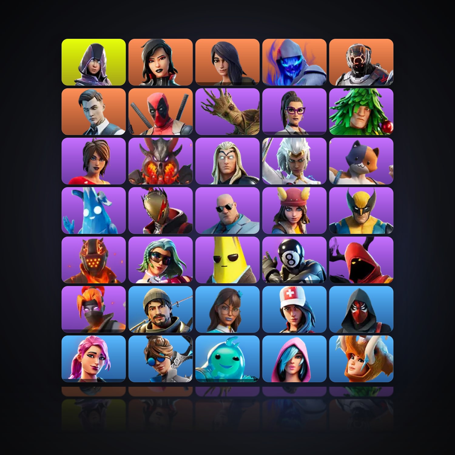 Fortnite | 40 Skins | 150 V-Bucks | Level 809 | 53 Wins — HabibiAccounts