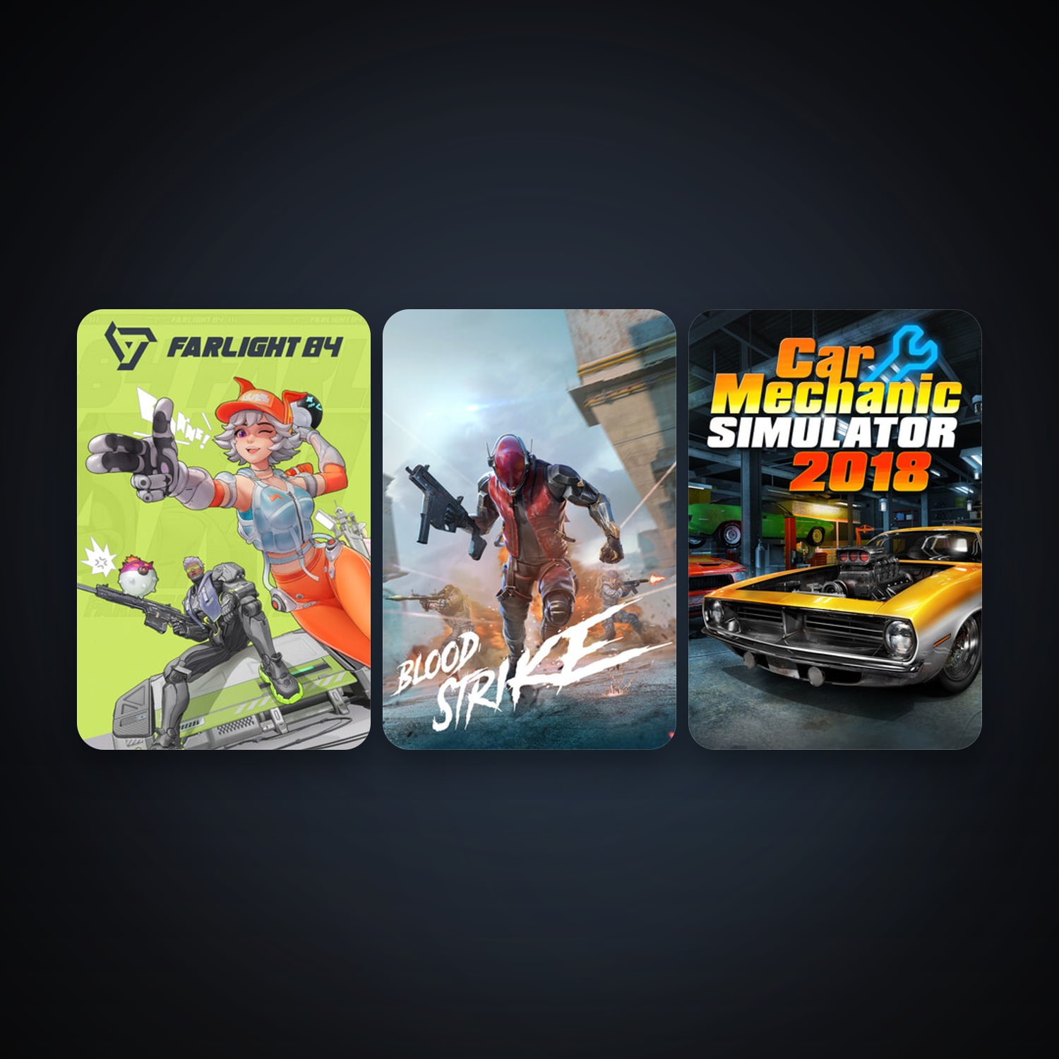 Car Mechanic Simulator 2018 + Farlight 84, 6 games, clean — HabibiAccounts