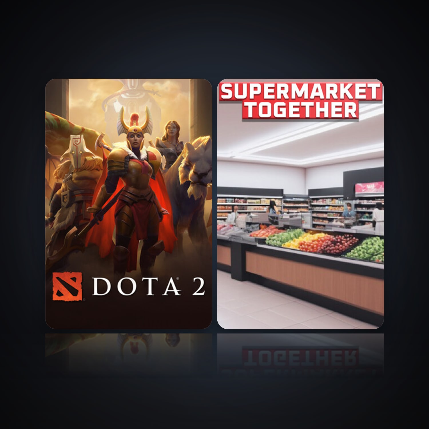 Dota 2 & Supermarket Together — HabibiAccounts