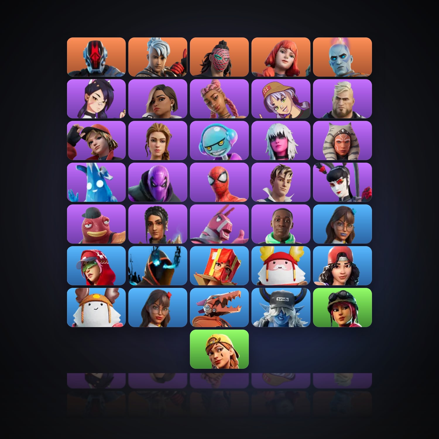 Fortnite | 36 Skins | 150 V-Bucks | Level 570 | 18 Wins — HabibiAccounts