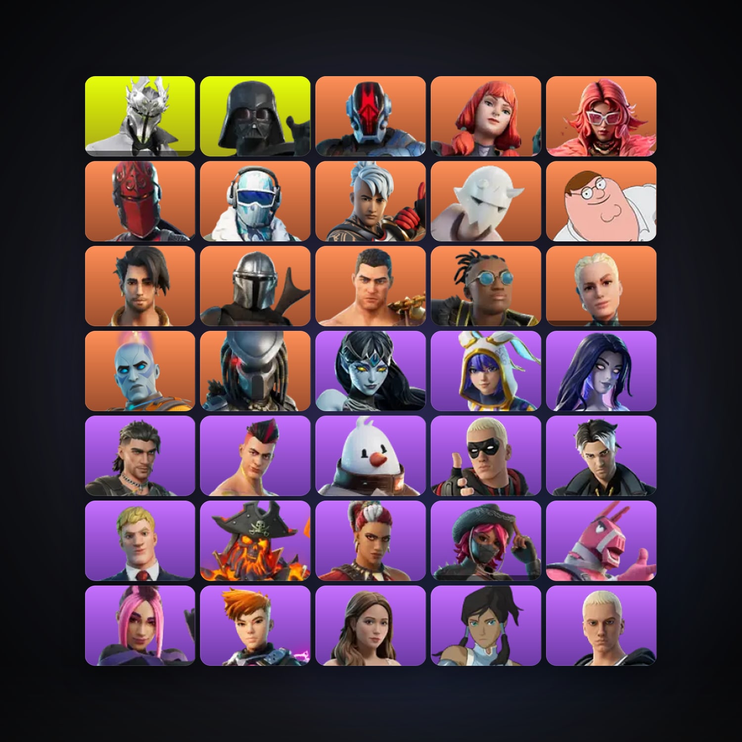 Fortnite | 140 Skins | 5K V-Bucks | Level 1444 | 145 Wins — HabibiAccounts