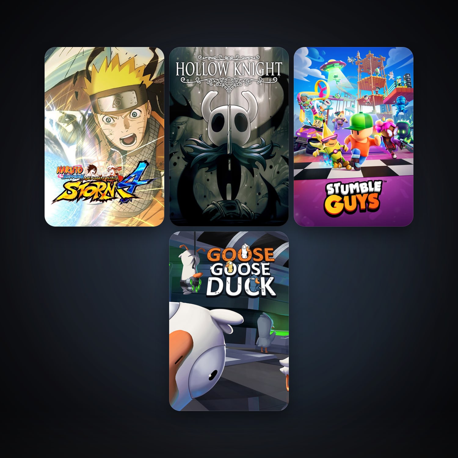 NARUTO SHIPPUDEN: Ultimate Ninja STORM 4 + Hollow Knight, 12 games, clean — HabibiAccounts