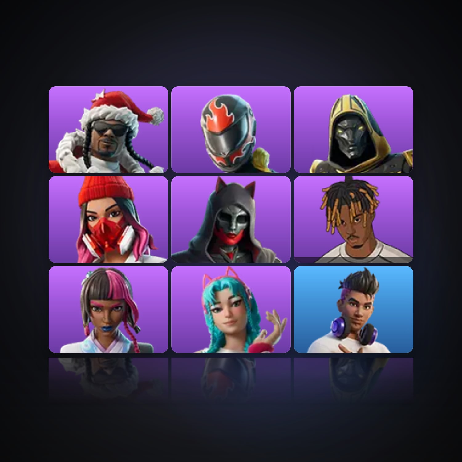 Fortnite | 9 Skins | 100 V-Bucks | Level 335 | 10 Wins — HabibiAccounts