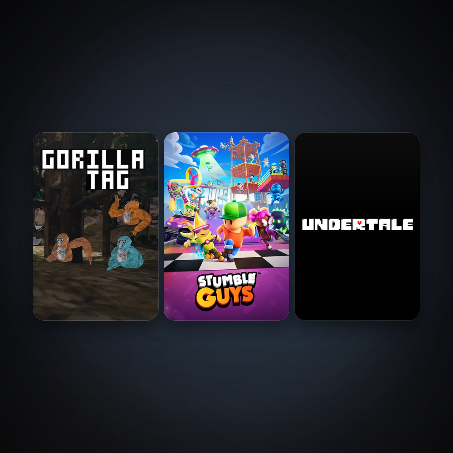 Undertale + Gorilla Tag, 5 games, clean — HabibiAccounts