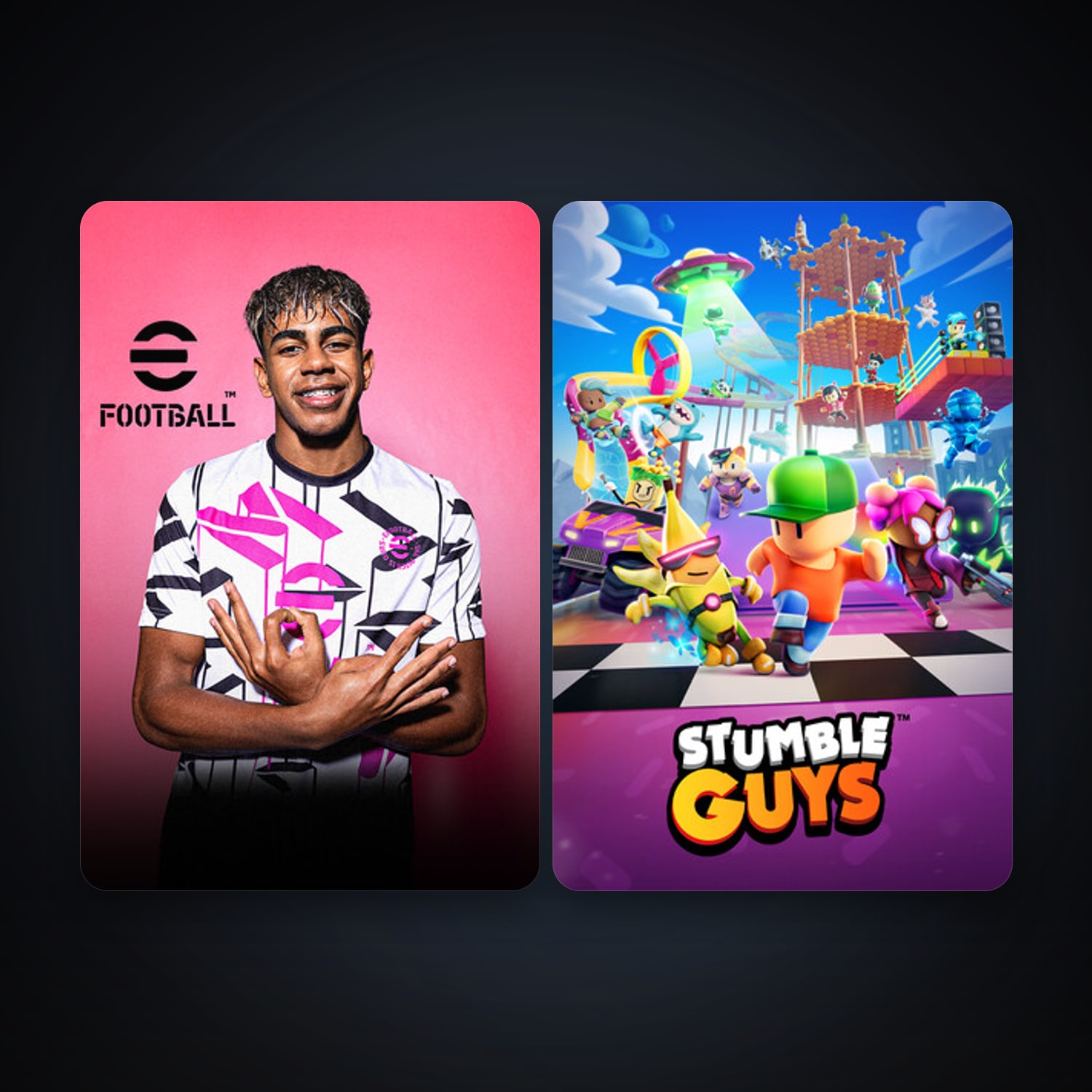 eFootball 2024 + Stumble Guys, 4 games, clean — HabibiAccounts