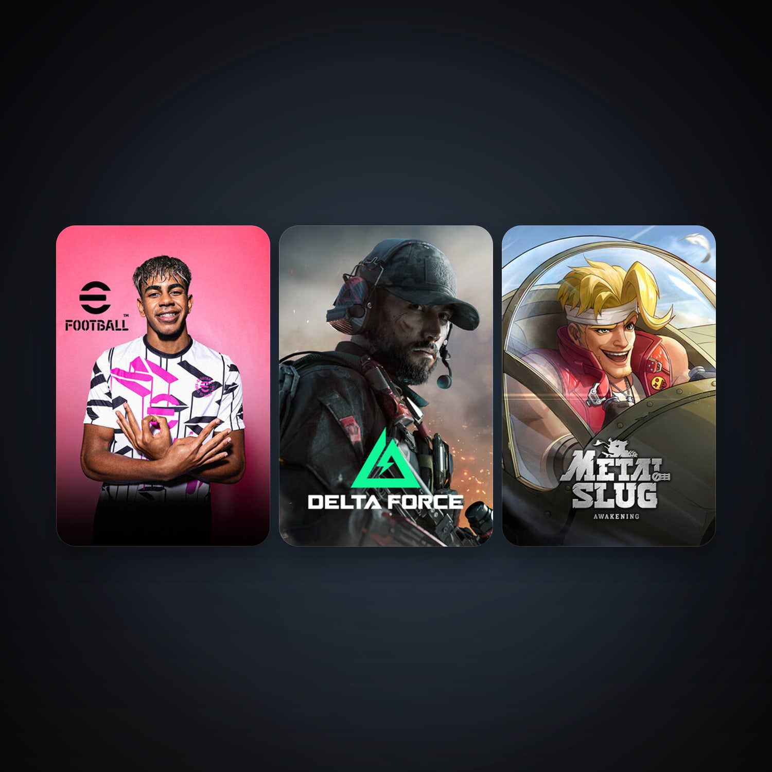 eFootball 2024 + Delta Force: Hawk Ops, 4 games, clean — HabibiAccounts