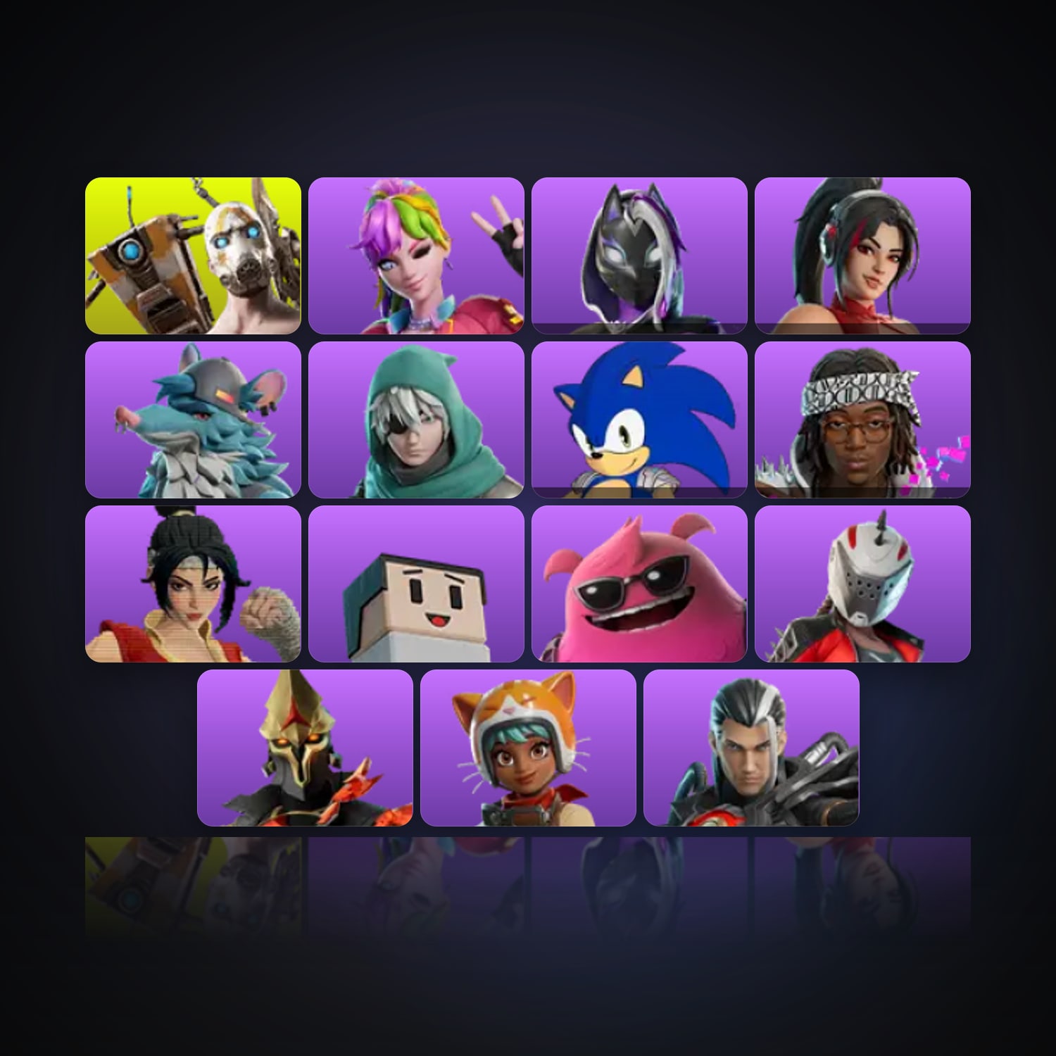 Fortnite | 16 Skins | 4.1K V-Bucks | Level 69 | 14 Wins — HabibiAccounts