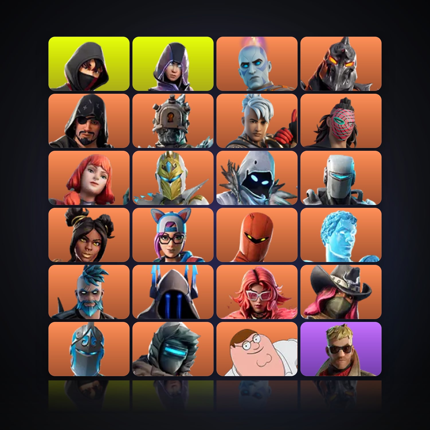Fortnite | 87 Skins | 1.1K V-Bucks | Level 1405 | 157 Wins — HabibiAccounts