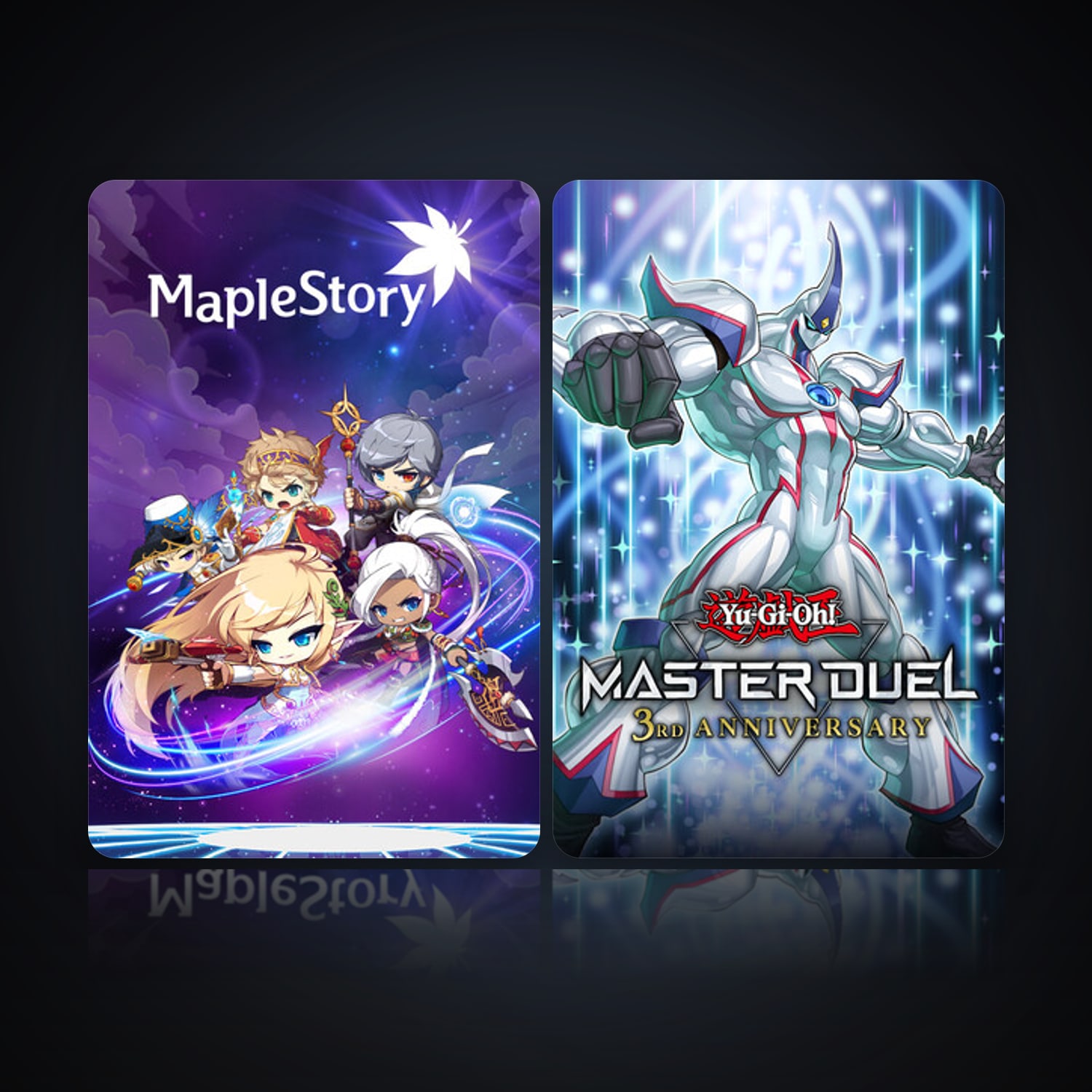 MapleStory & Yu-Gi-Oh! Master Duel — HabibiAccounts