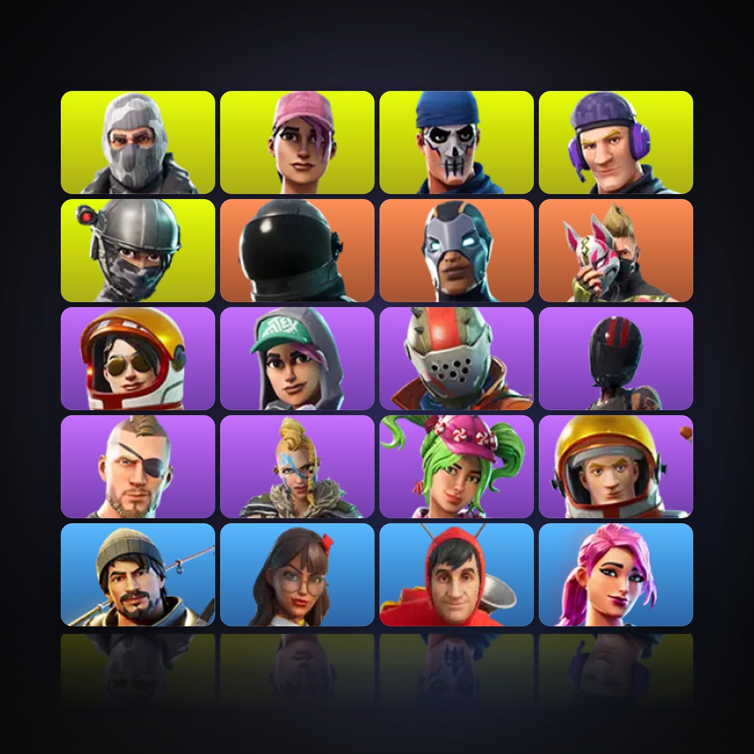 Fortnite | 20 Skins | 250 V-Bucks | Level 319 | 27 Wins — HabibiAccounts