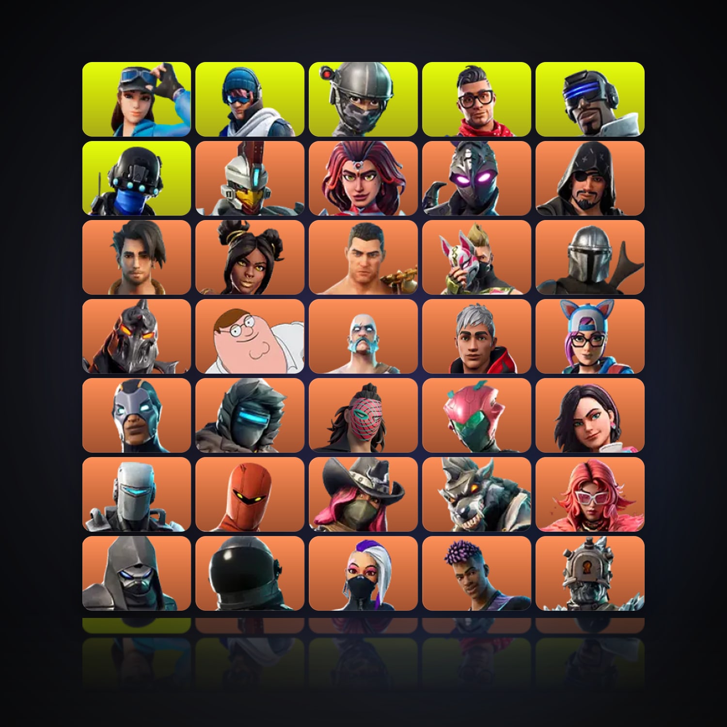 Fortnite | 122 Skins | 100 V-Bucks | Level 1987 | 326 Wins — HabibiAccounts