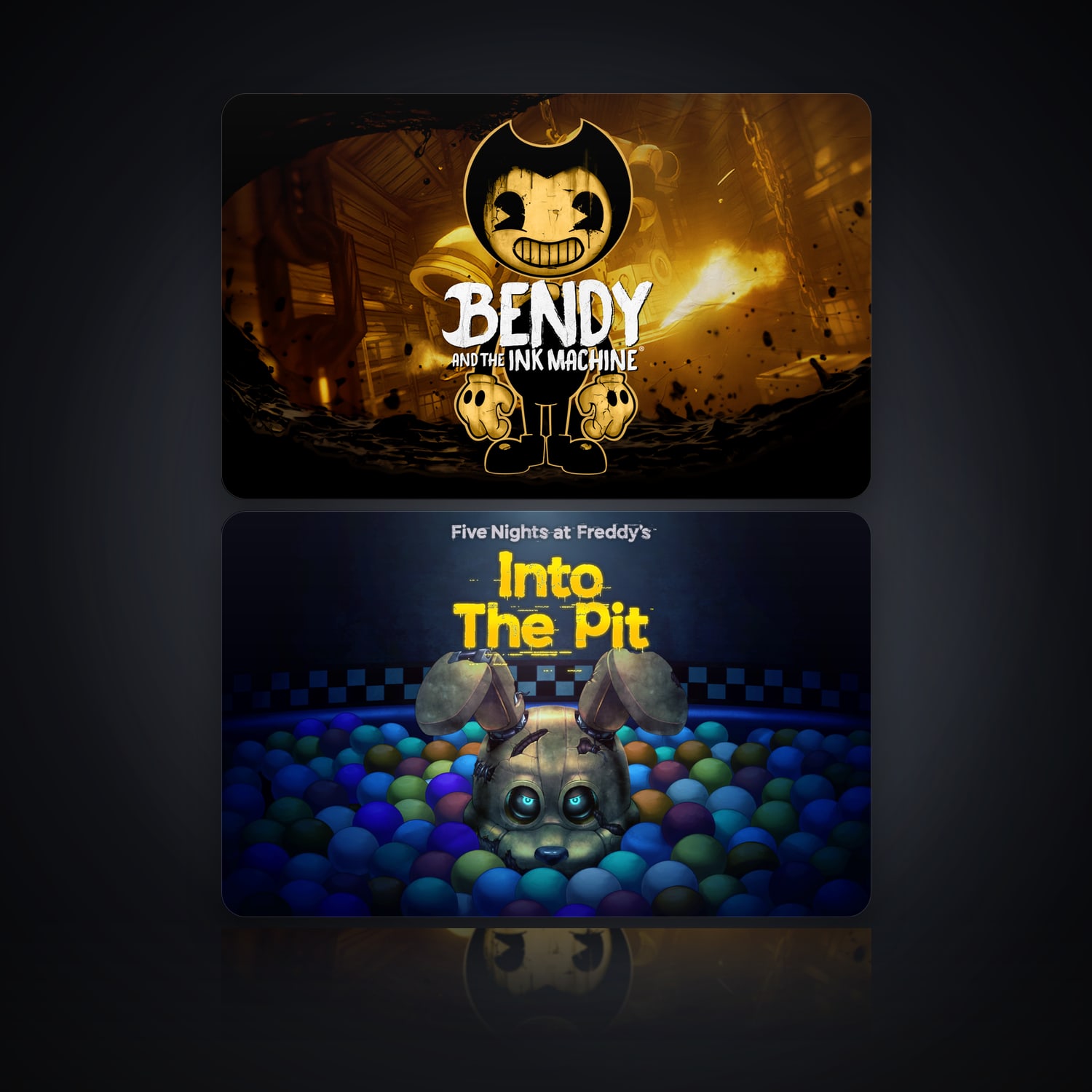 Bendy and the Ink Machine & Five Nights at Freddy's: Into the Pit | 2 Games — HabibiAccounts
