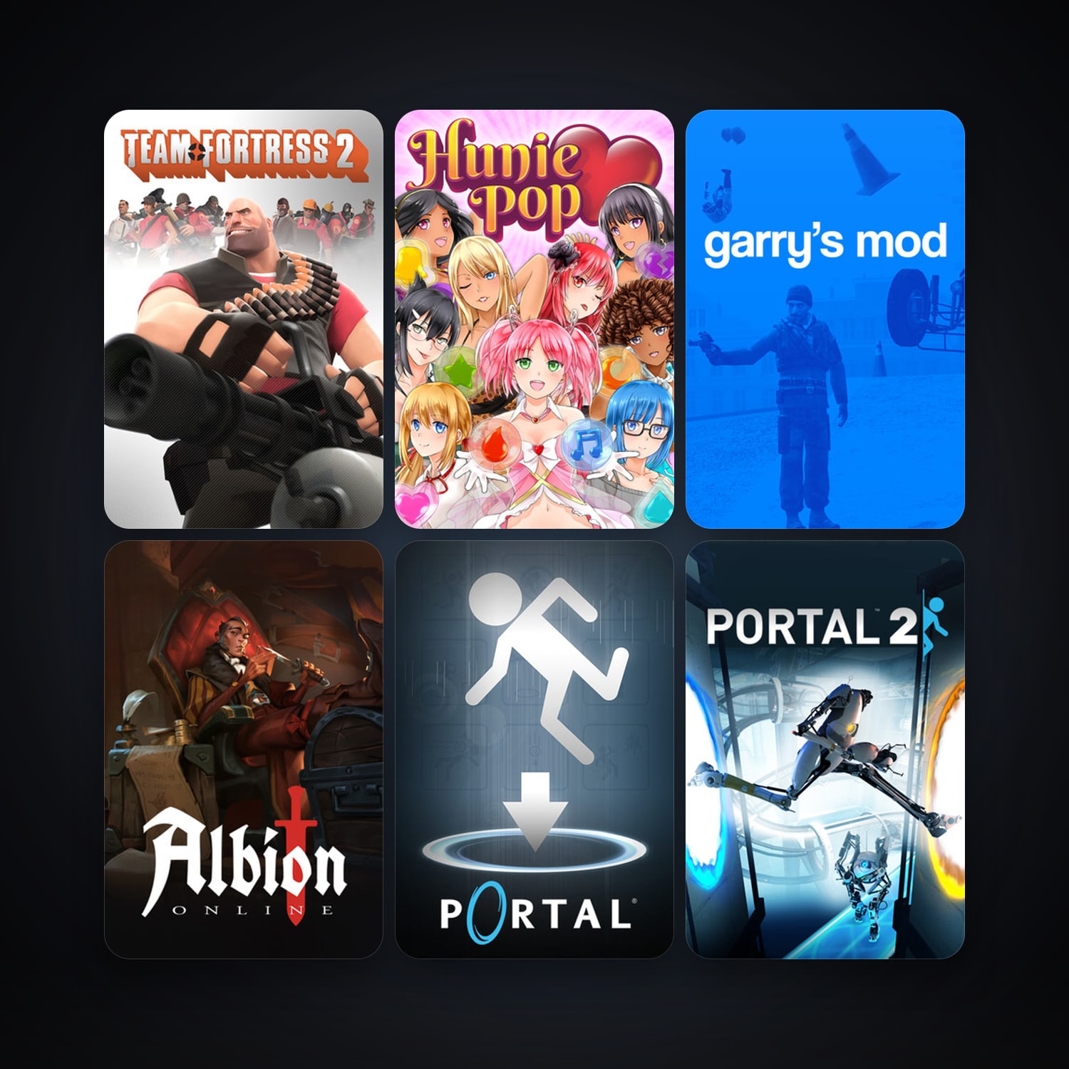 هالحساب ستيم فلين، Portal وTeam Fortress 2، 10 لعبة، صامد واضح — HabibiAccounts