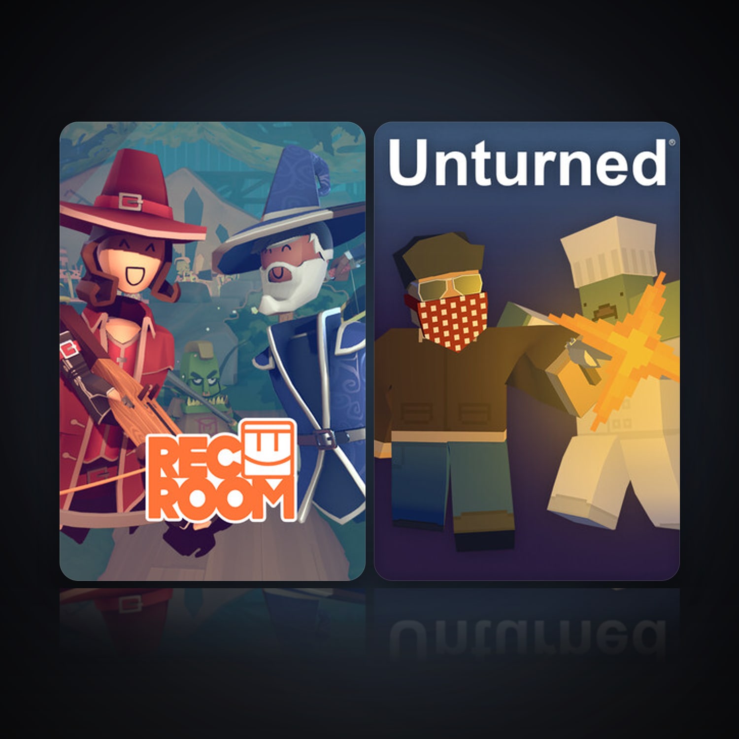 هالحساب ستيم فلين، Unturned وRec Room، 2 لعبة، صامد واضح — HabibiAccounts