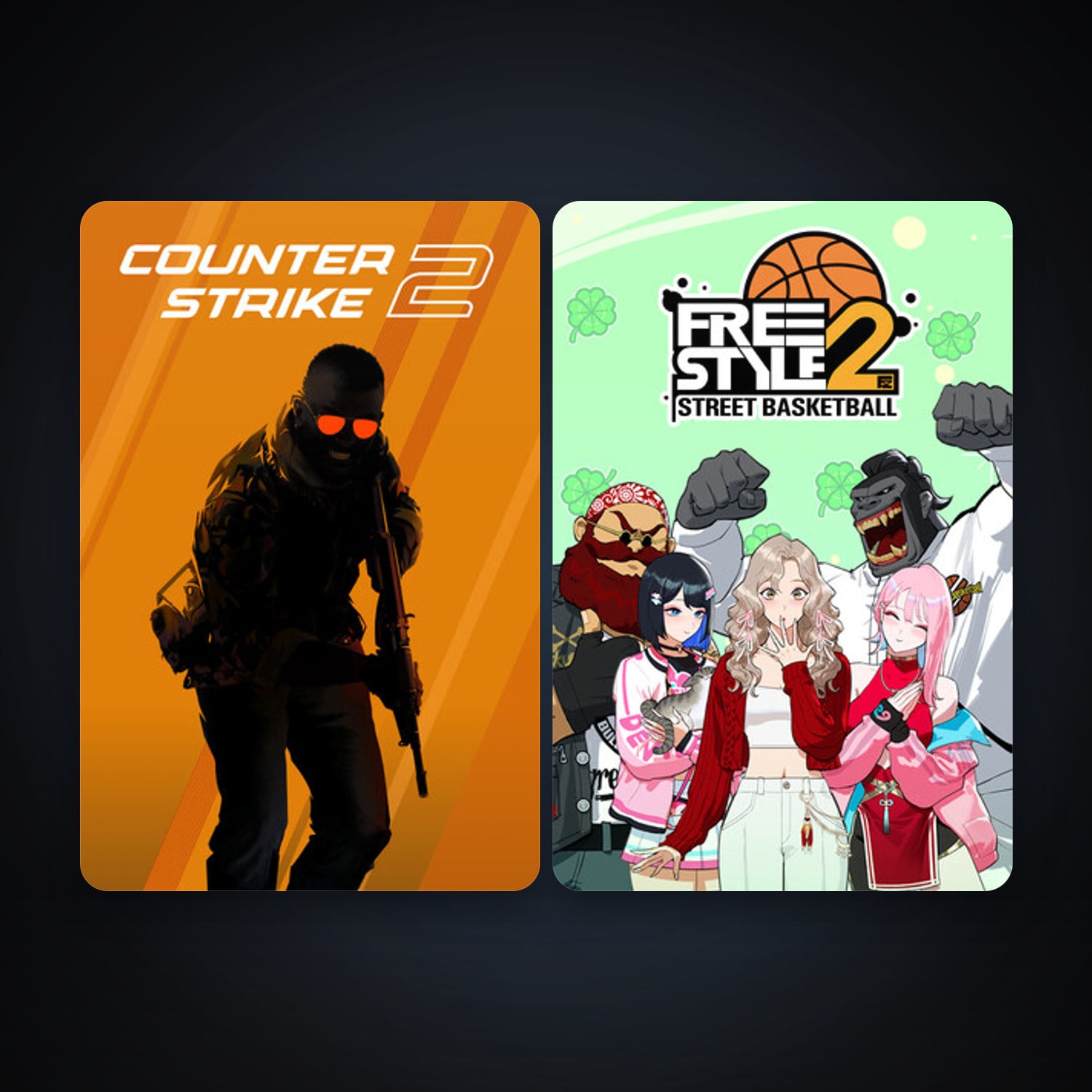 هالحساب ستيم فلين، CS2 Prime وFreestyle 2: Street Basketball، 8 لعبة، صامد واضح — HabibiAccounts