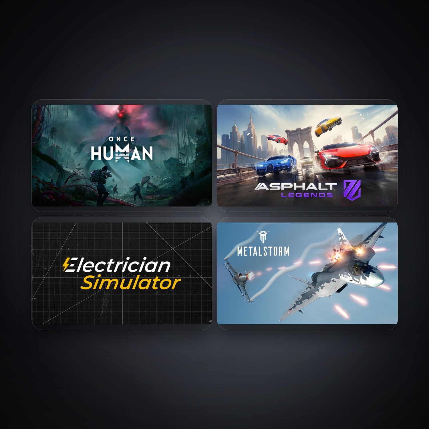 Once Human & Asphalt Legends Unite | 5 Games — HabibiAccounts