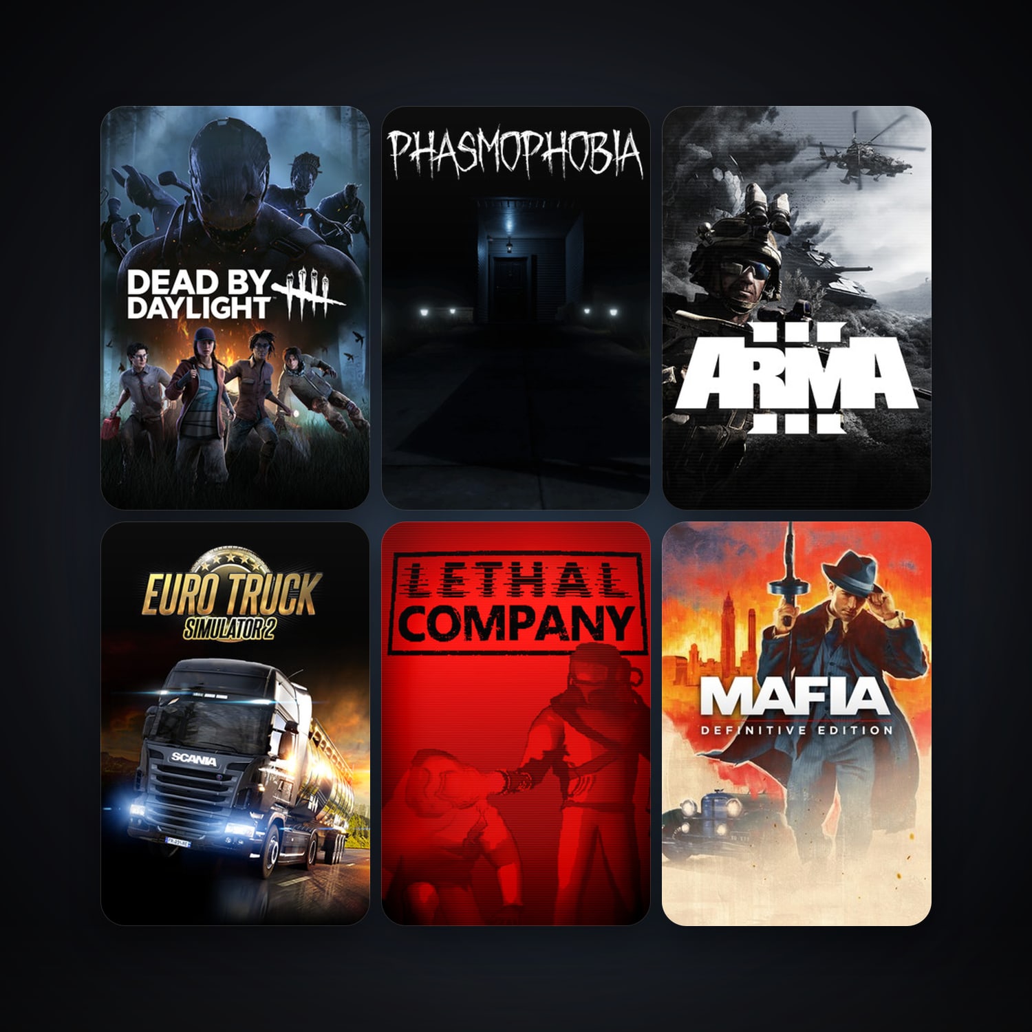 Phasmophobia & Arma 3 | 74 Games | Clean — HabibiAccounts