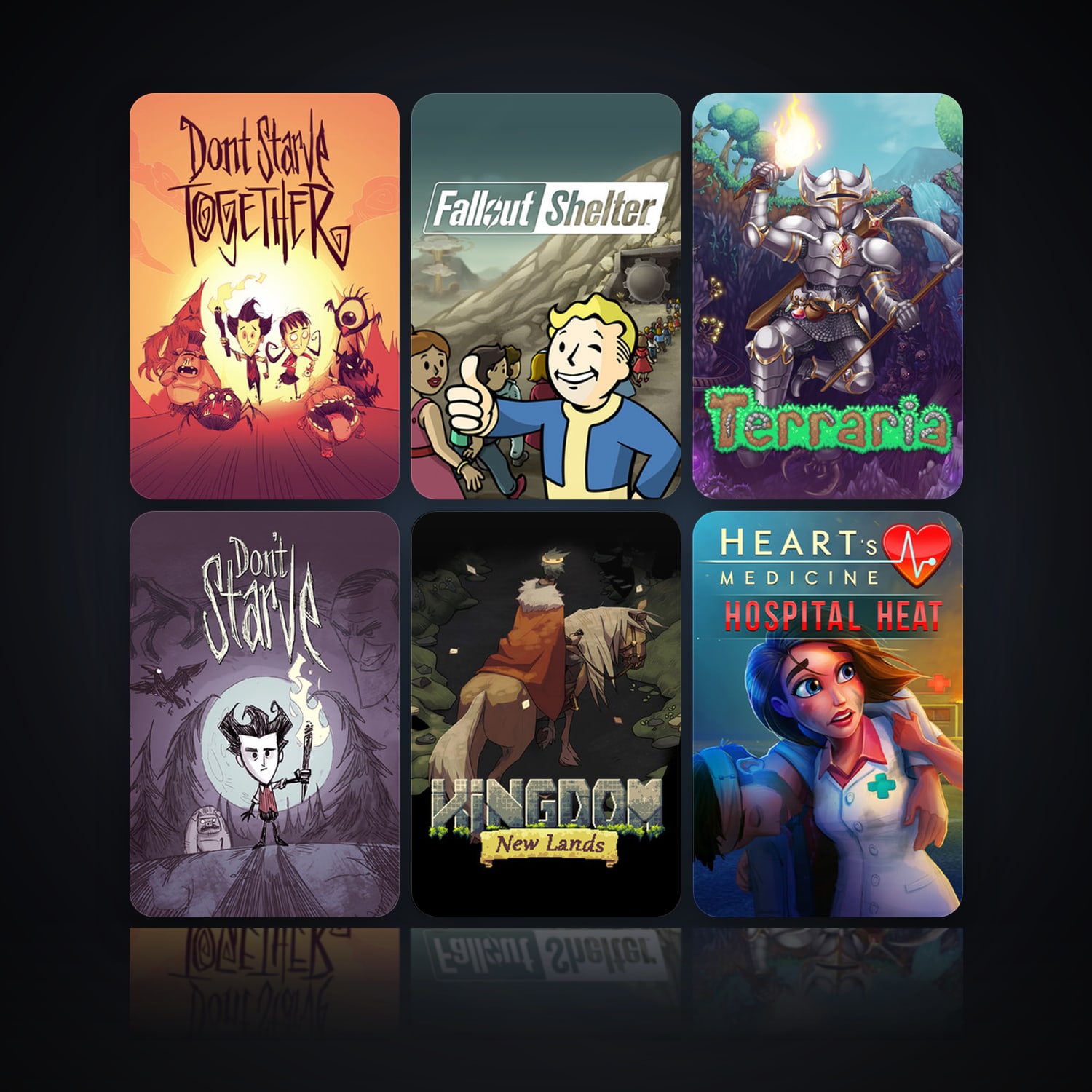 Don't Starve Together & Fallout Shelter | 18 Games | Clean — HabibiAccounts
