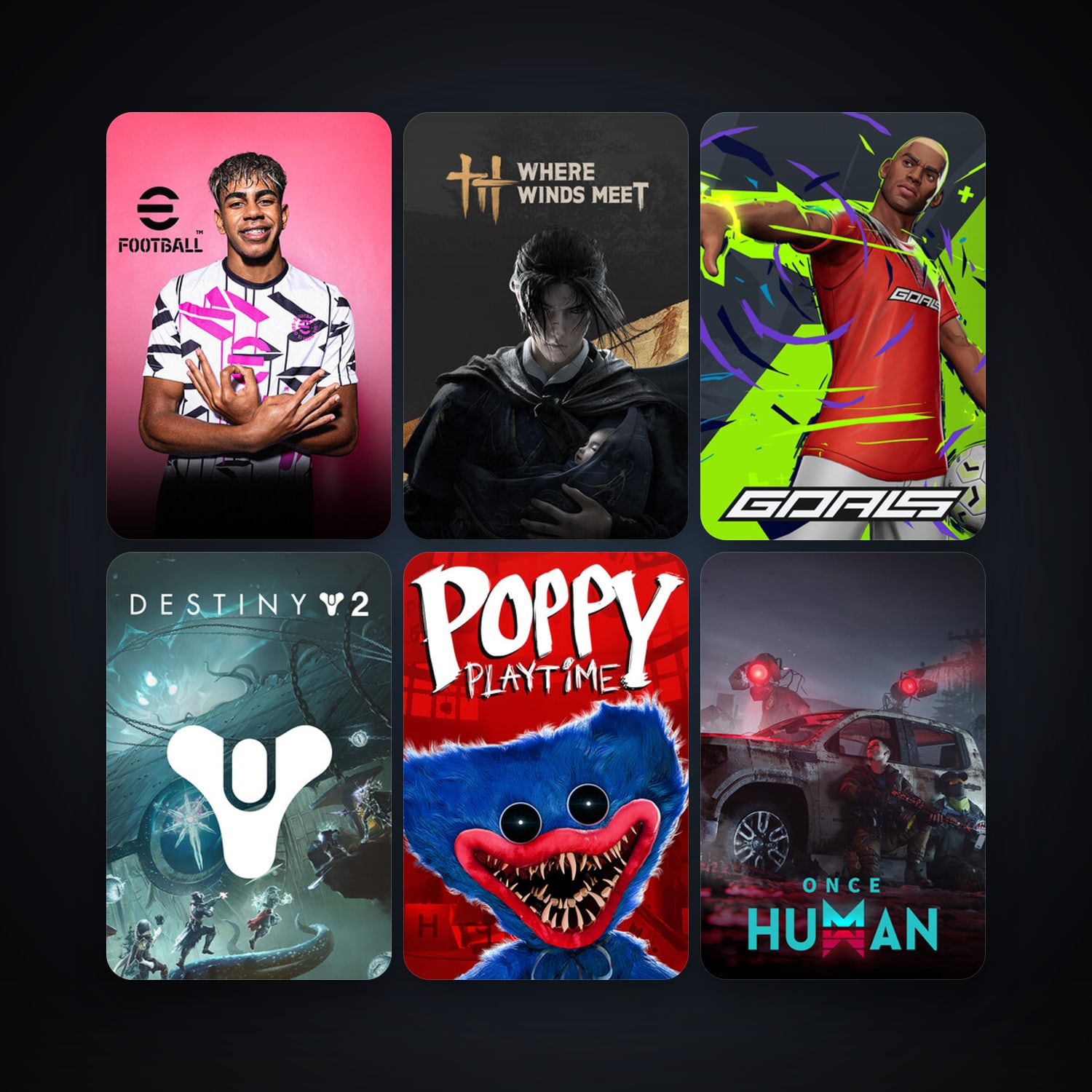 eFootball 2024 & Where Winds Meet | 10 Games | Clean — HabibiAccounts