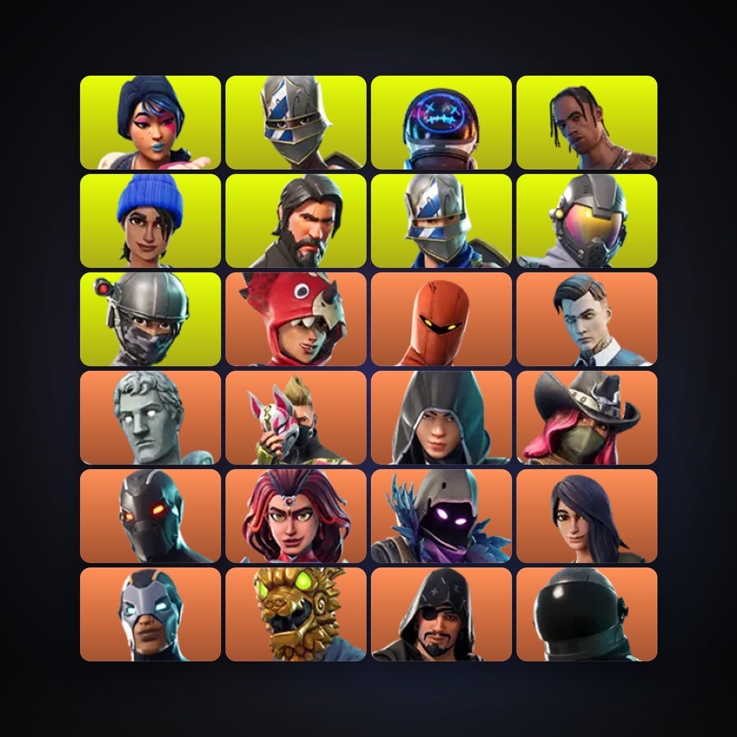 هالحساب فورتنايت، لوكر 55 سكن، 2.1K فيبوكس، لفل 685، 378 فوز — HabibiAccounts