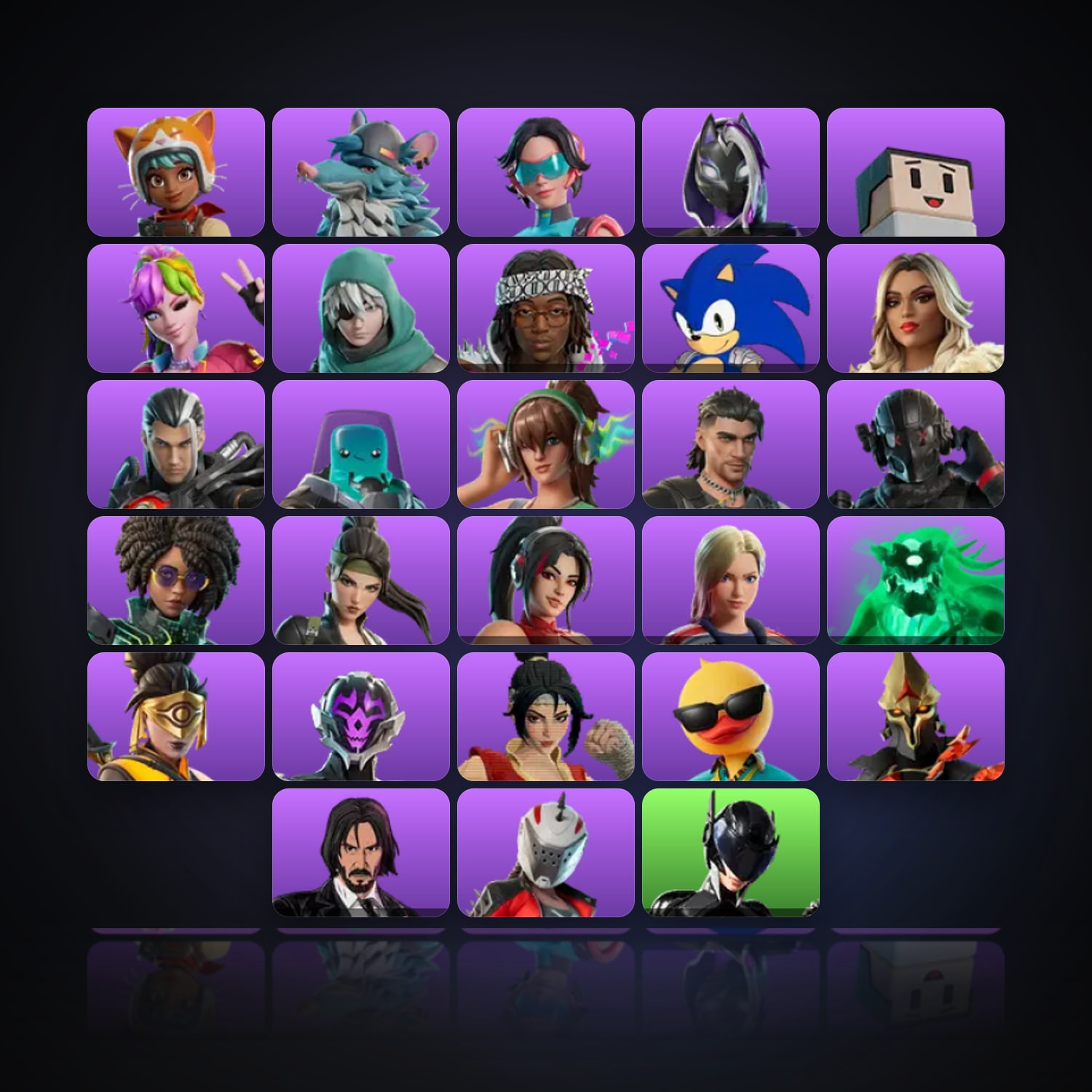 Fortnite | 28 Skins | 3.4K V-Bucks | Level 489 | 50 Wins — HabibiAccounts