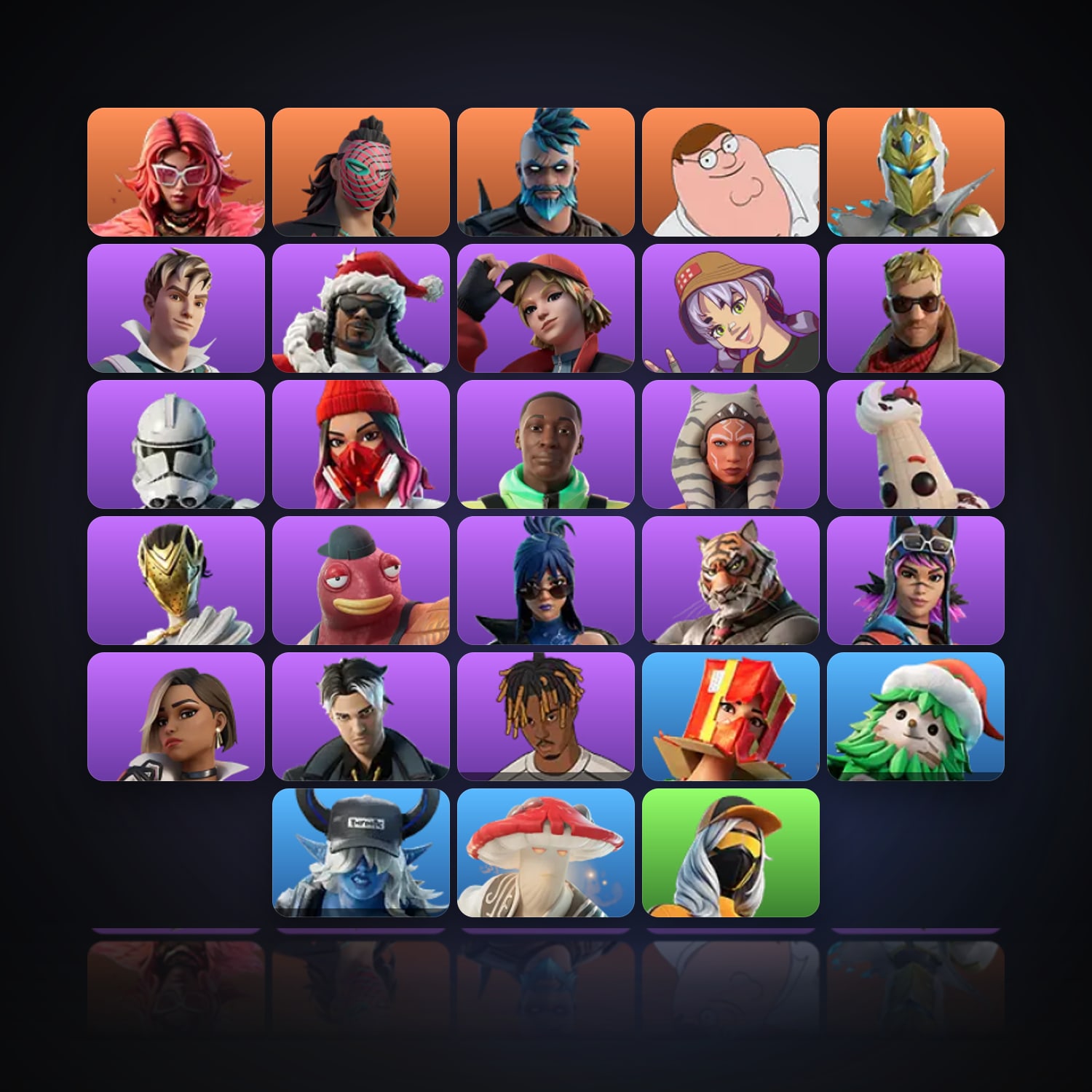 Fortnite | 28 Skins | 950 V-Bucks | Level 694 | 28 Wins — HabibiAccounts