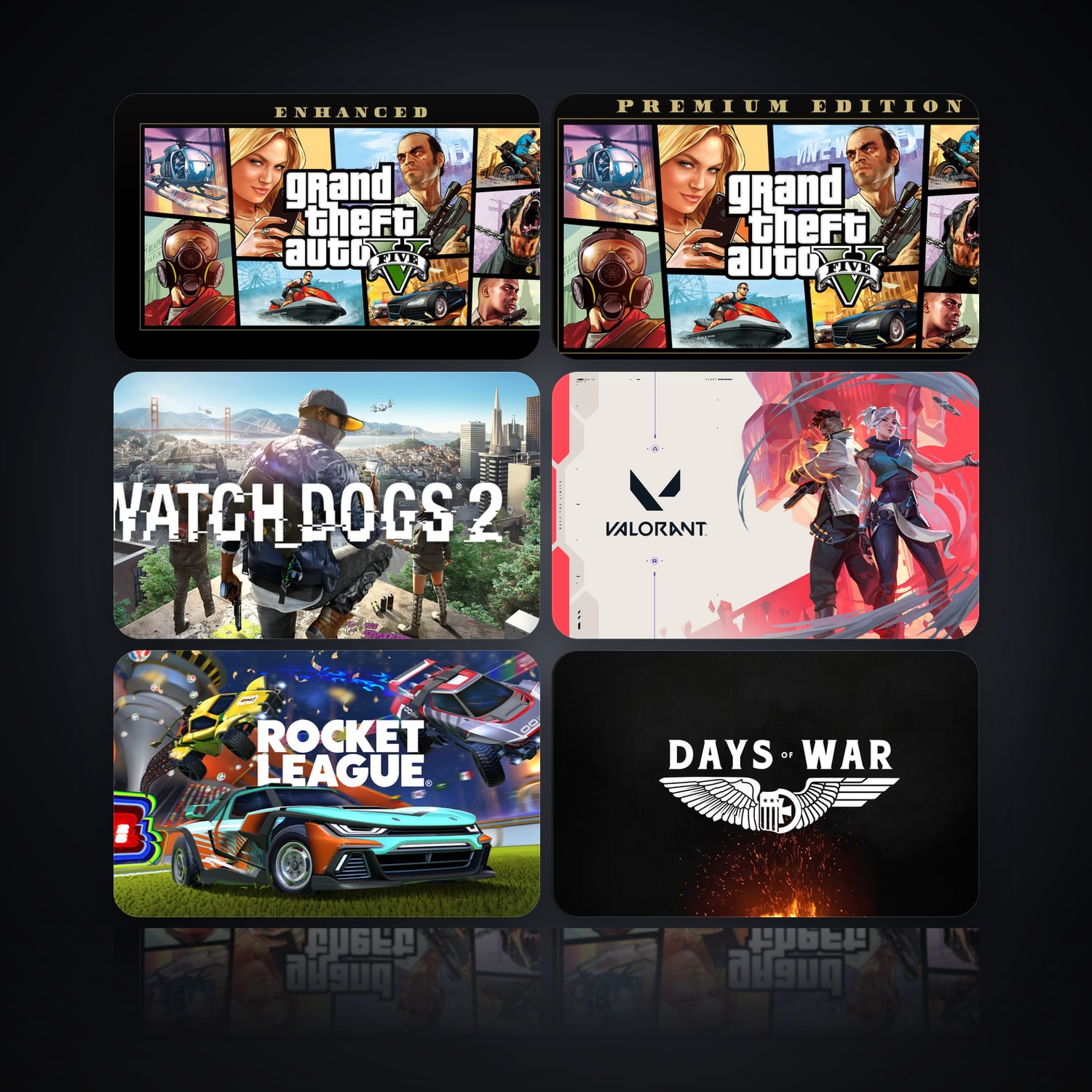 Grand Theft Auto V Enhanced & Grand Theft Auto V | 6 Games — HabibiAccounts