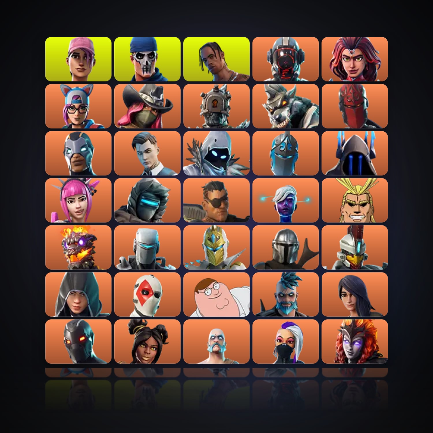 Fortnite | 264 Skins | 1K V-Bucks | Level 3808 | 720 Wins — HabibiAccounts