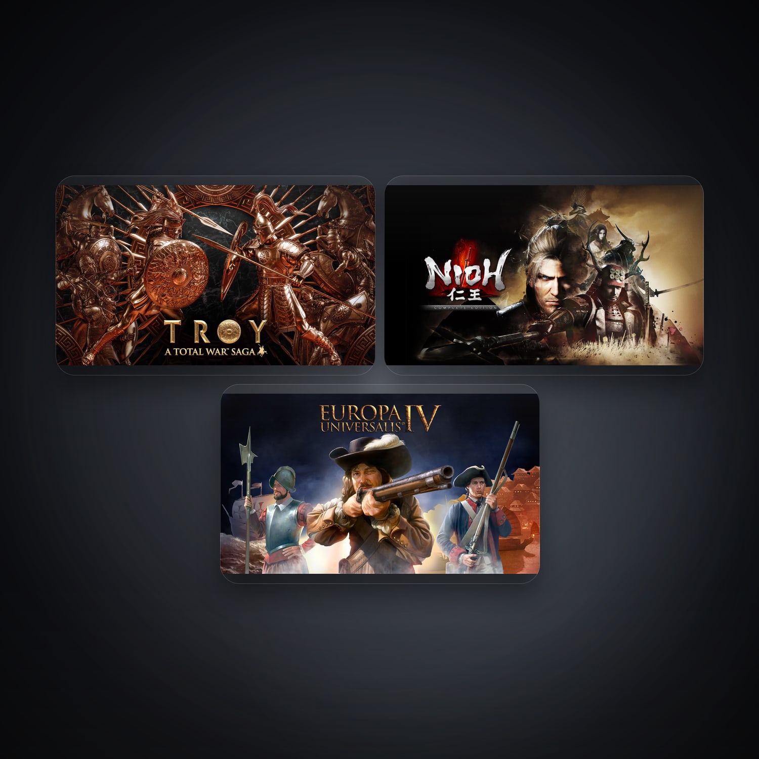 A Total War Saga: TROY & Nioh: The Complete Edition | 3 Games — HabibiAccounts
