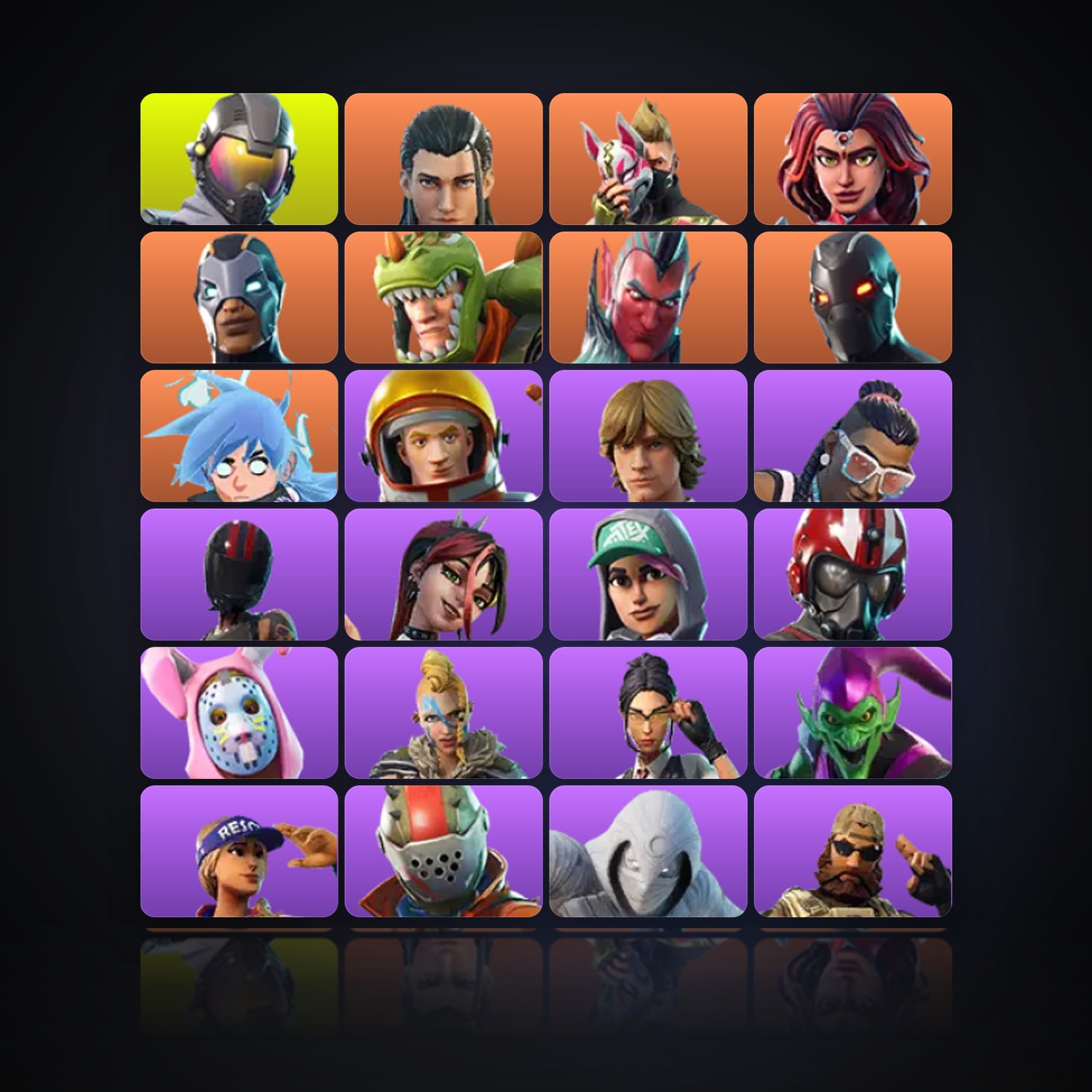 Fortnite | 41 Skins | 100 V-Bucks | Level 436 | 94 Wins — HabibiAccounts