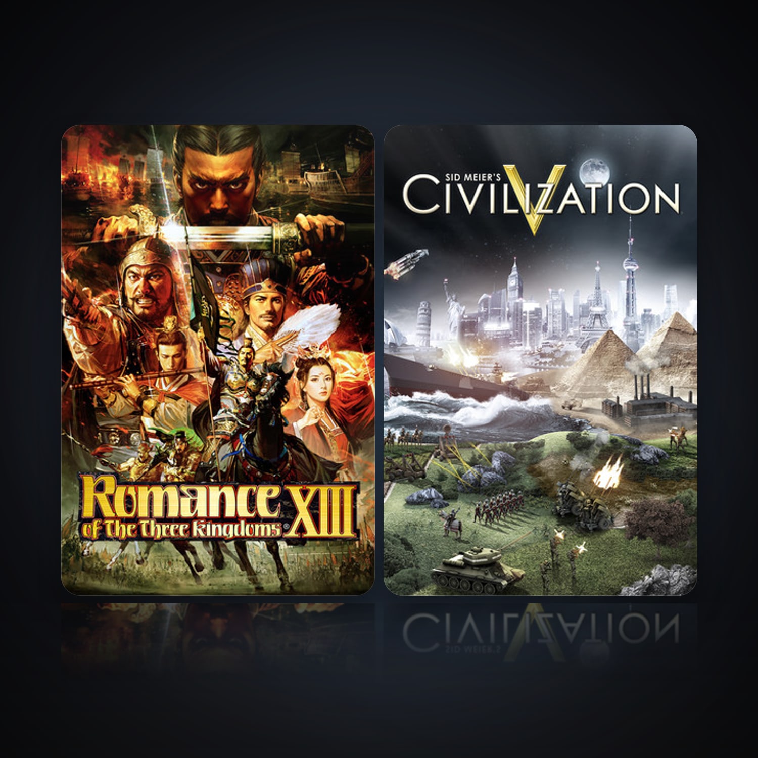 ROMANCE OF THE THREE KINGDOMS XIII / 三國志13 & Sid Meier's Civilization V | Clean — HabibiAccounts